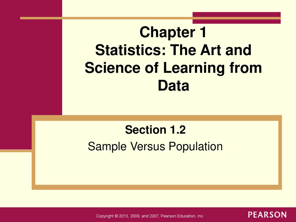 Chapter 1 Statistics: The Art and Science of Learning from Data